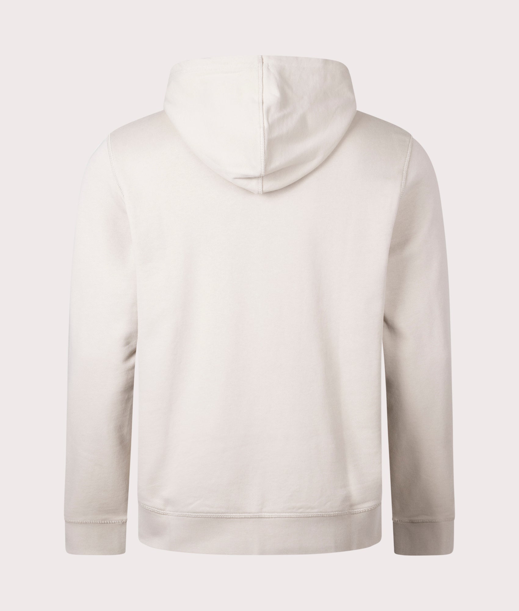 Wetalk Logo Patch Hoodie Light Beige, BOSS, EQVVS, Mannequin back shot