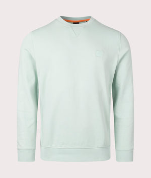 Relaxed-Fit-Westart-Sweatshirt-446-Turquoise/Aqua-BOSS-EQVVS