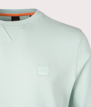 Relaxed-Fit-Westart-Sweatshirt-446-Turquoise/Aqua-BOSS-EQVVS