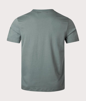 Detzington241 T-Shirt Dark Green, HUGO, EQVVS, Mannequin back shot
