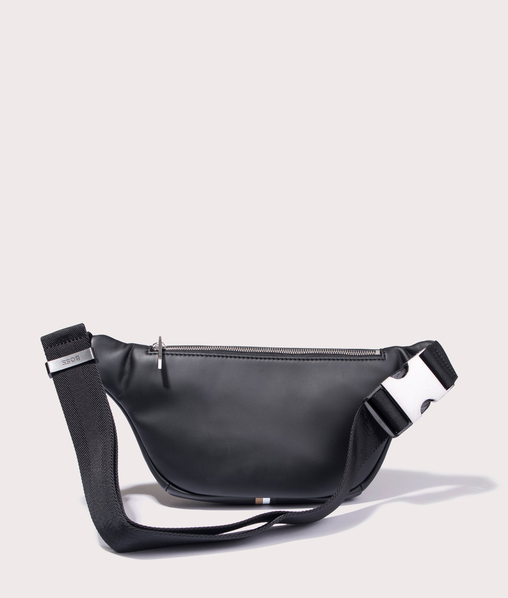 BOSS Ray S Bumbag for Men in Black at EQVVS, Back Shot