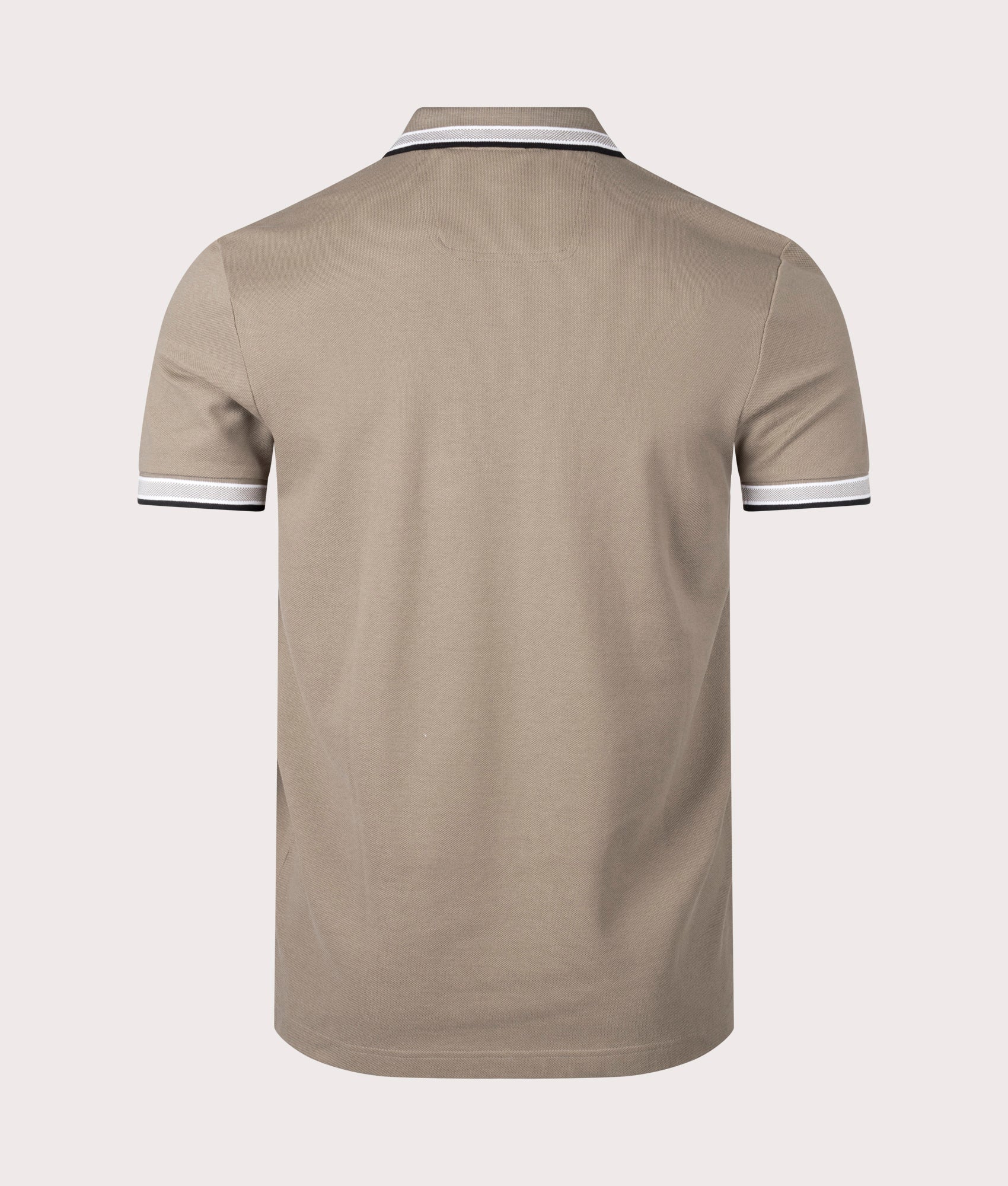 Paddy Polo Shirt in Light Pastel Green. EQVVS Back Angle Shot.