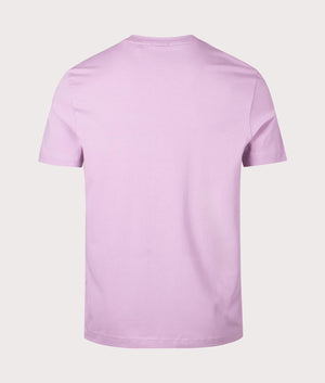 Tchup T-Shirt in Light Pastel Purple by Boss. EQVVS Back Angle Shot.