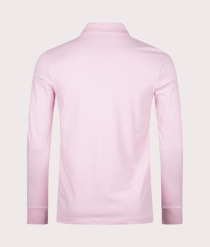 Passerby Polo Shirt in Light Pastel Pink by Boss. EQVVS Back Angle Shot