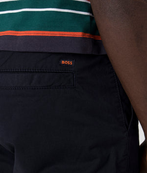 Sisla 6 Cargo Shorts in Dark Blue by Boss. EQVVS Detail Shot.