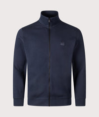 Relaxed Fit Zestart Zip Through Sweatshirt: 404 Dark Blue 