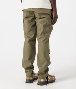 Relaxed Fit Gadic242 Cargos in Open Green by Hugo. EQVVS Back Angle Shot.