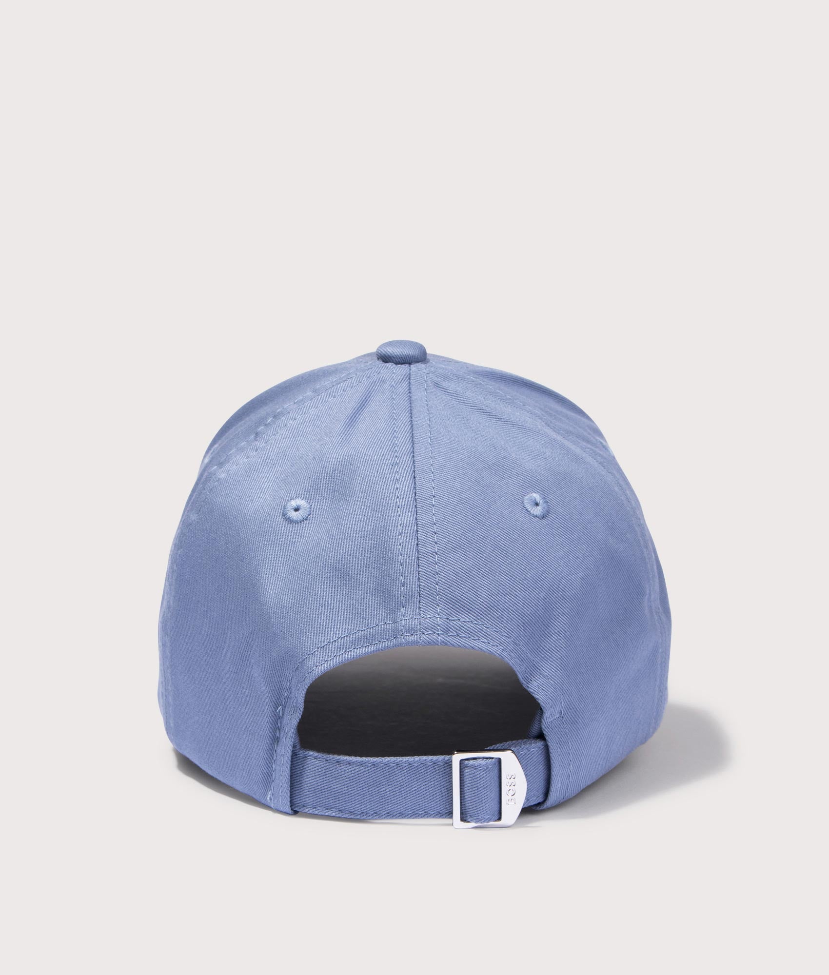 BOSS Cotton Twill Zed Cap in Open Blue. Back angle shot at EQVVS.