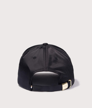 BOSS Sevile BE M Cap in Black. Back angle shot at EQVVS.