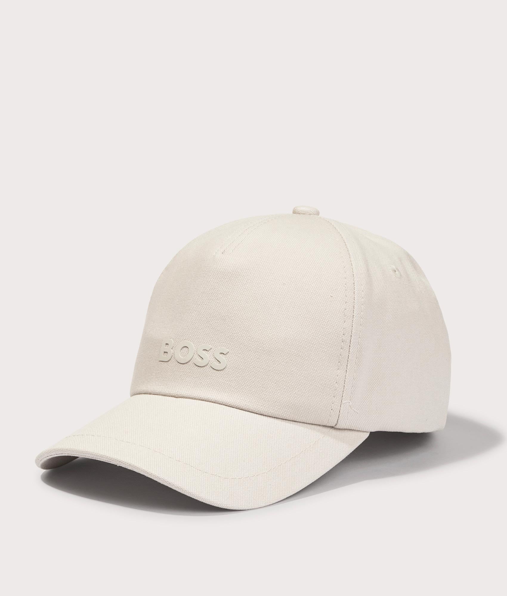 BOSS Fresco Cap in Light Beige at EQVVS Angle Shot