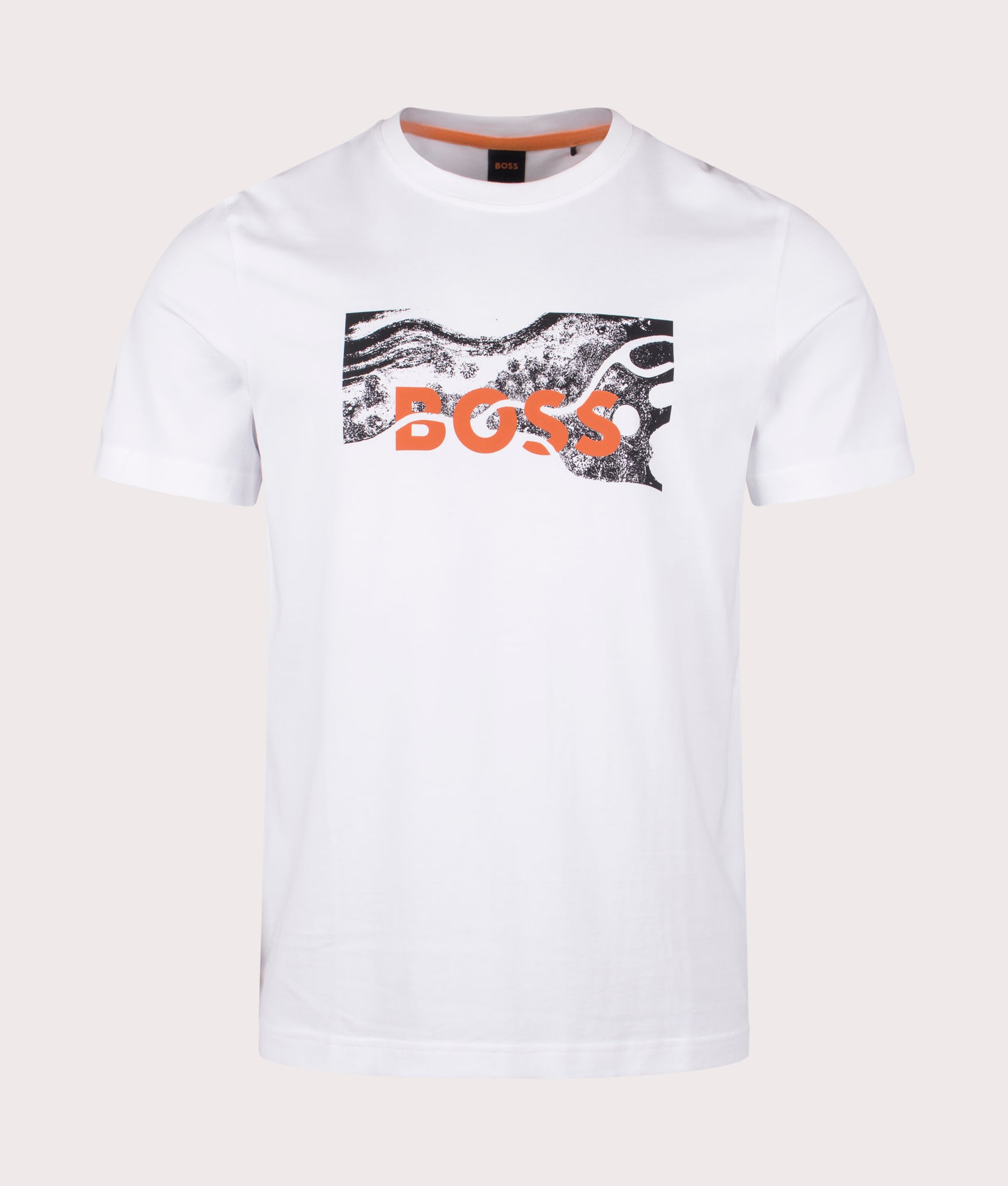 Relaxed Fit Te Building T-Shirt in White by BOSS. EQVVS Shot. 