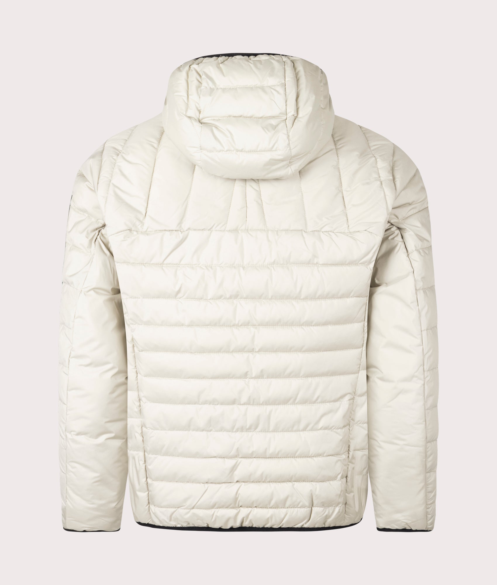 BOSS JThor 2 Hooded Zip Through Jacket in Light Beige for men at EQVVS back shot