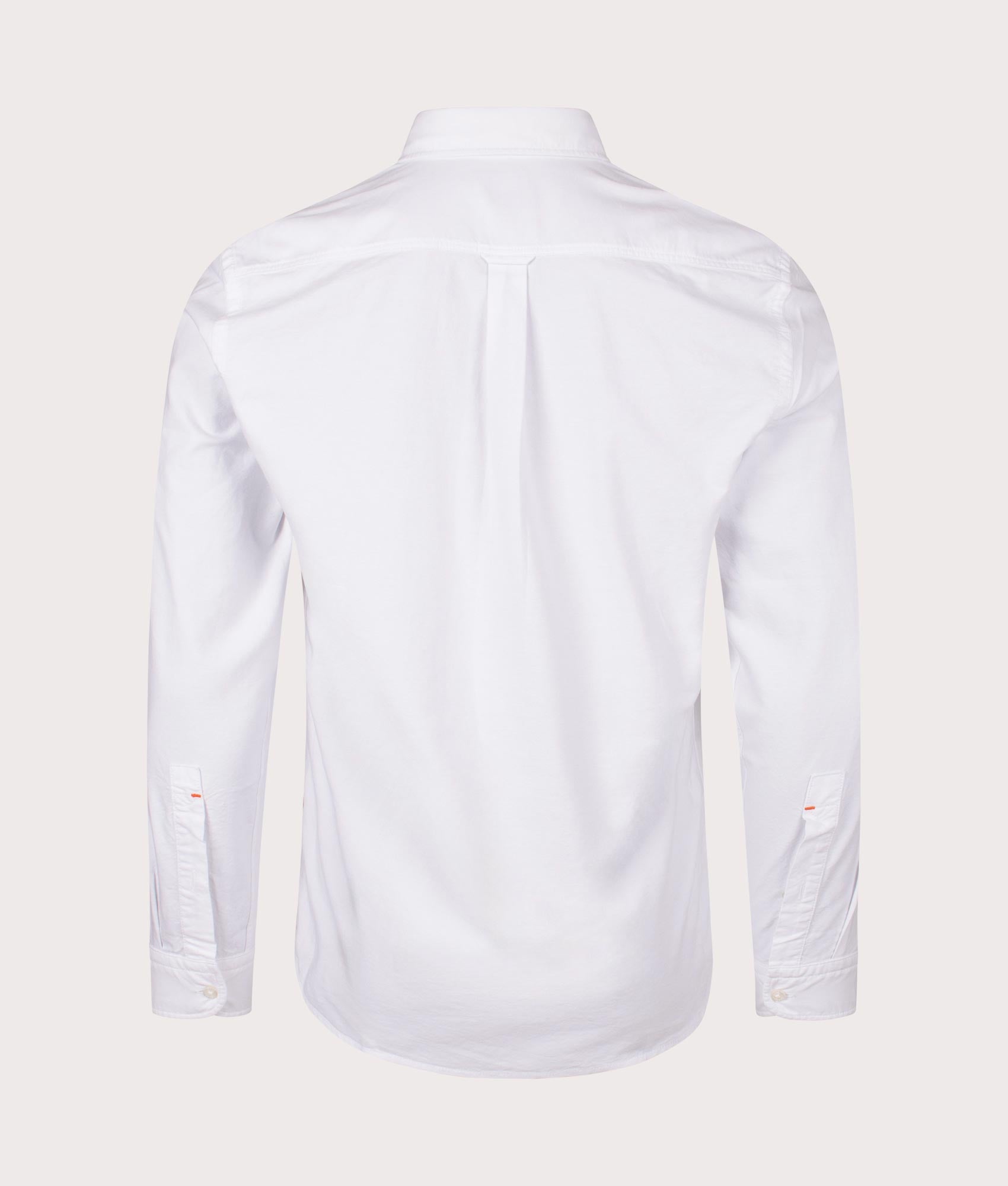 BOSS Rickert M Shirt in White at EQVVS  Menswear. Back Shot
