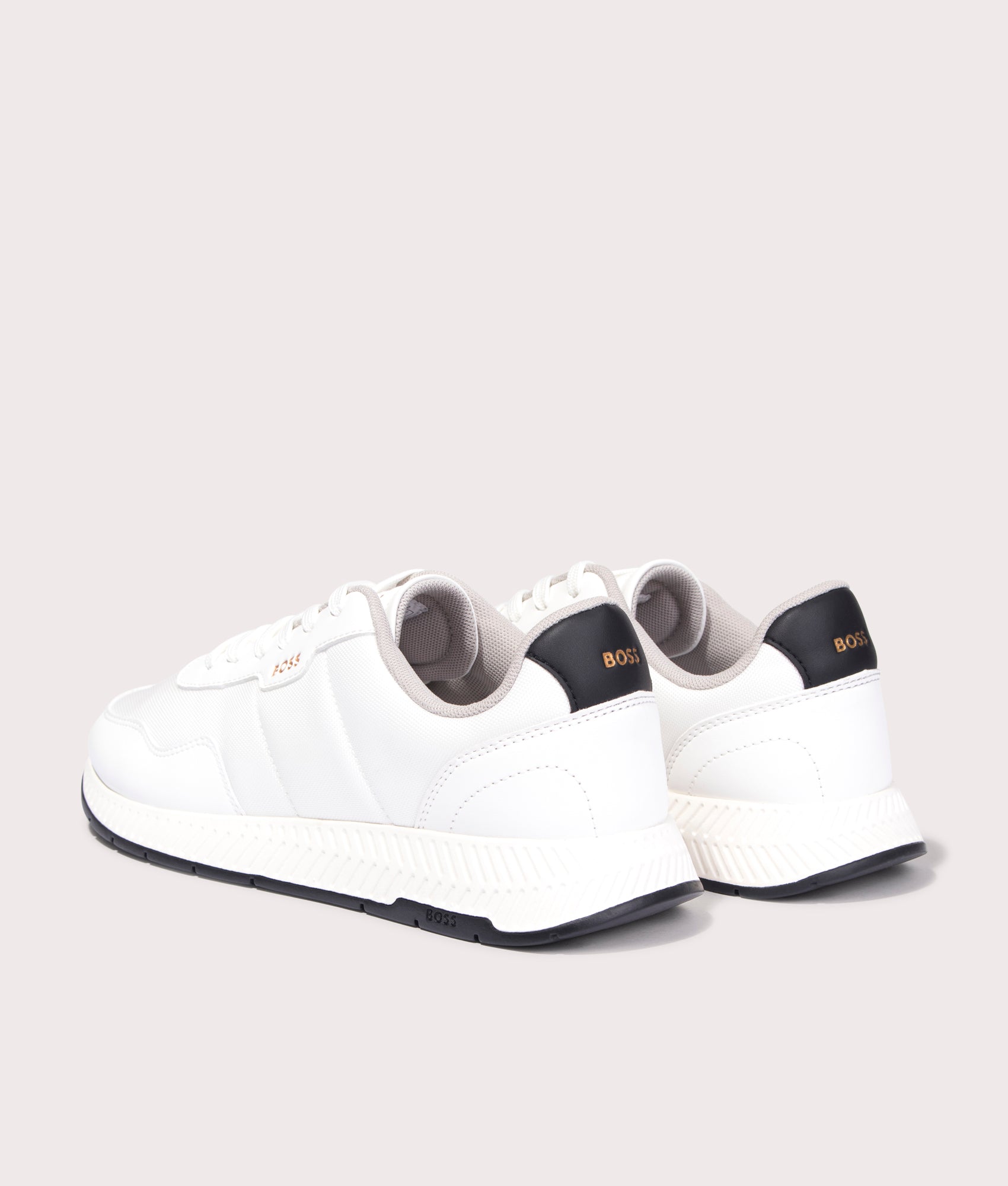 BOSS Titanium Runn nypu Trainers in White, for Men at EQVVS Back Shot