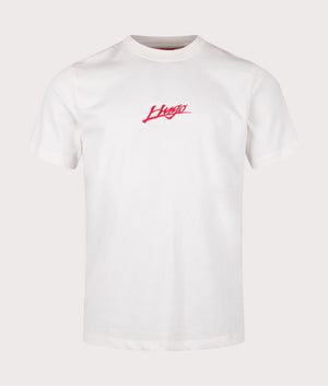 Hugo Relaxed Fit Dlogo T-Shirt in natural at EQVVS menswear front shot