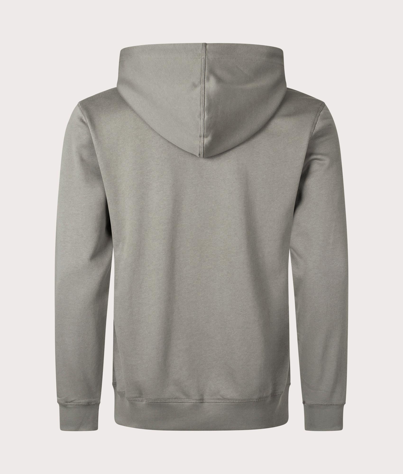 Boss Wetalk Hoodie in Open Grey at EQVVS Menswear. Back shot.