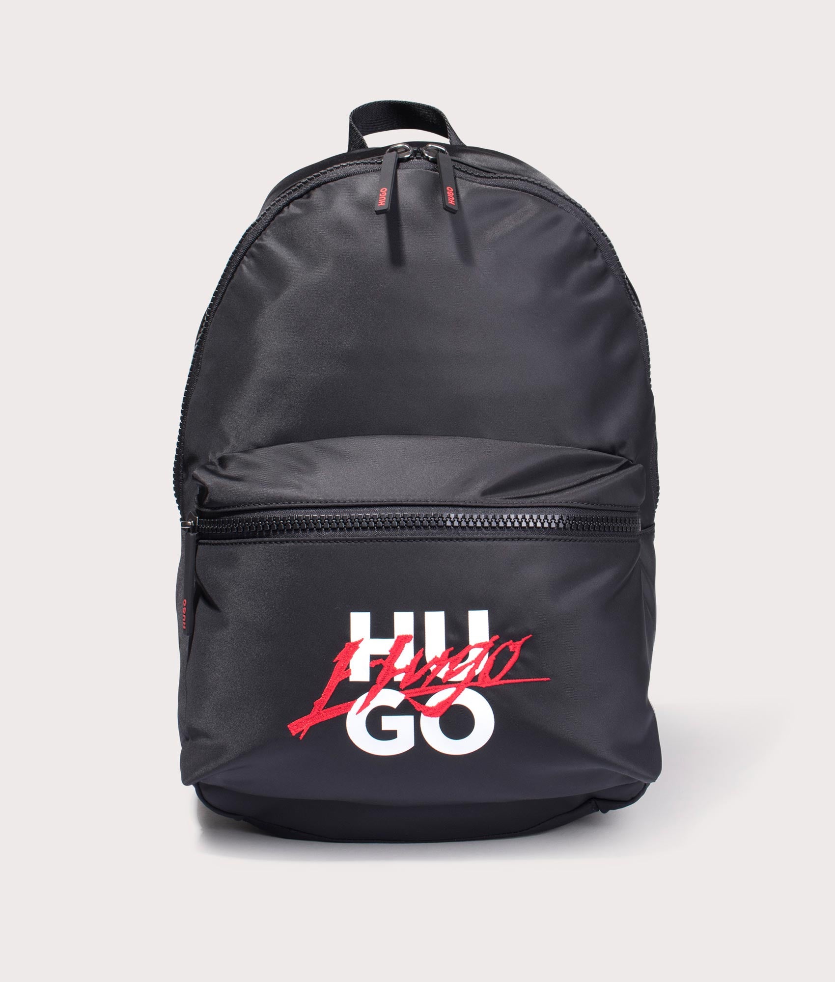 Hugo Handwritten2.0 Backpack in black at EQVVS Menswear front shot
