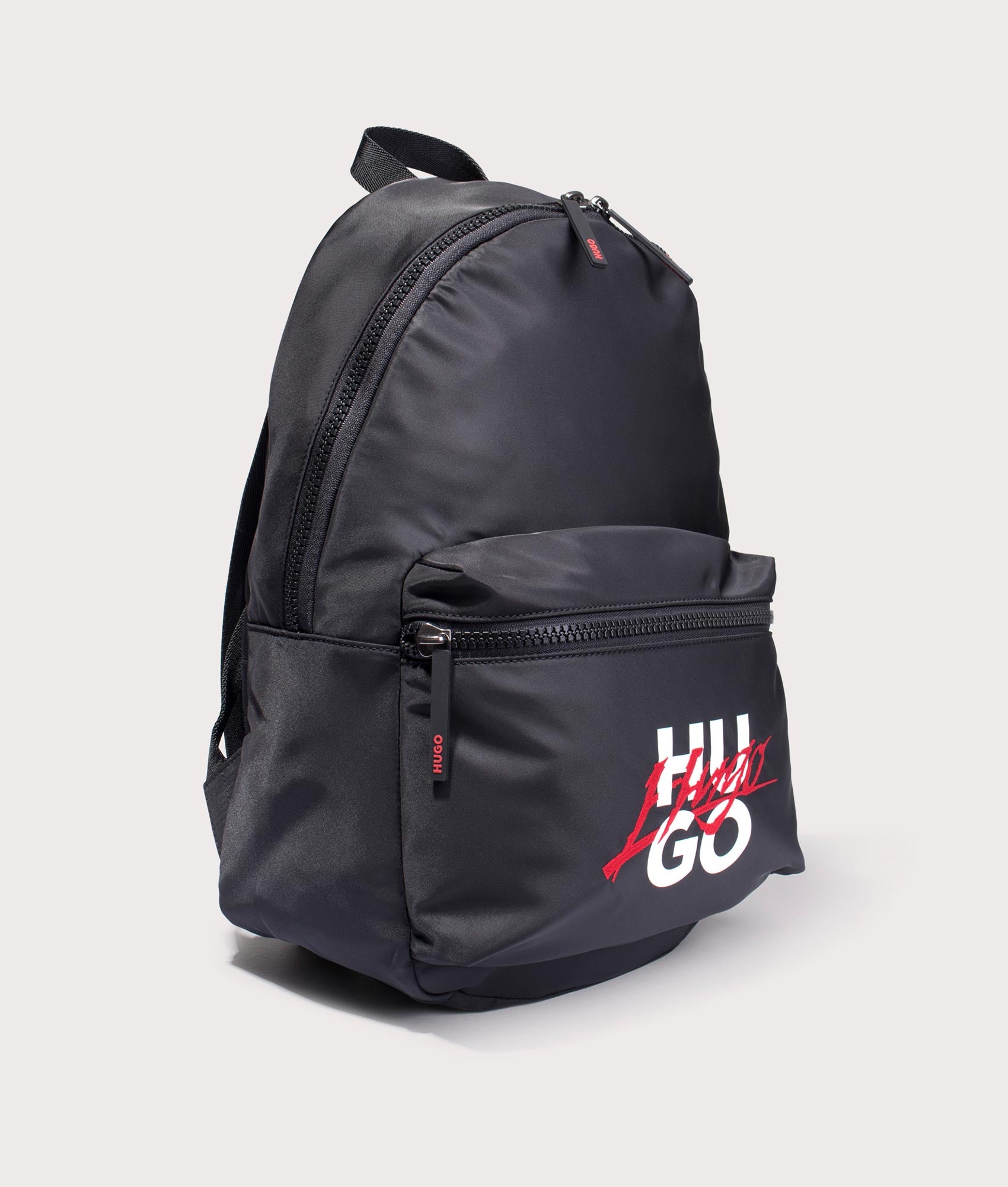 Hugo Handwritten2.0 Backpack in black at EQVVS Menswear side shot