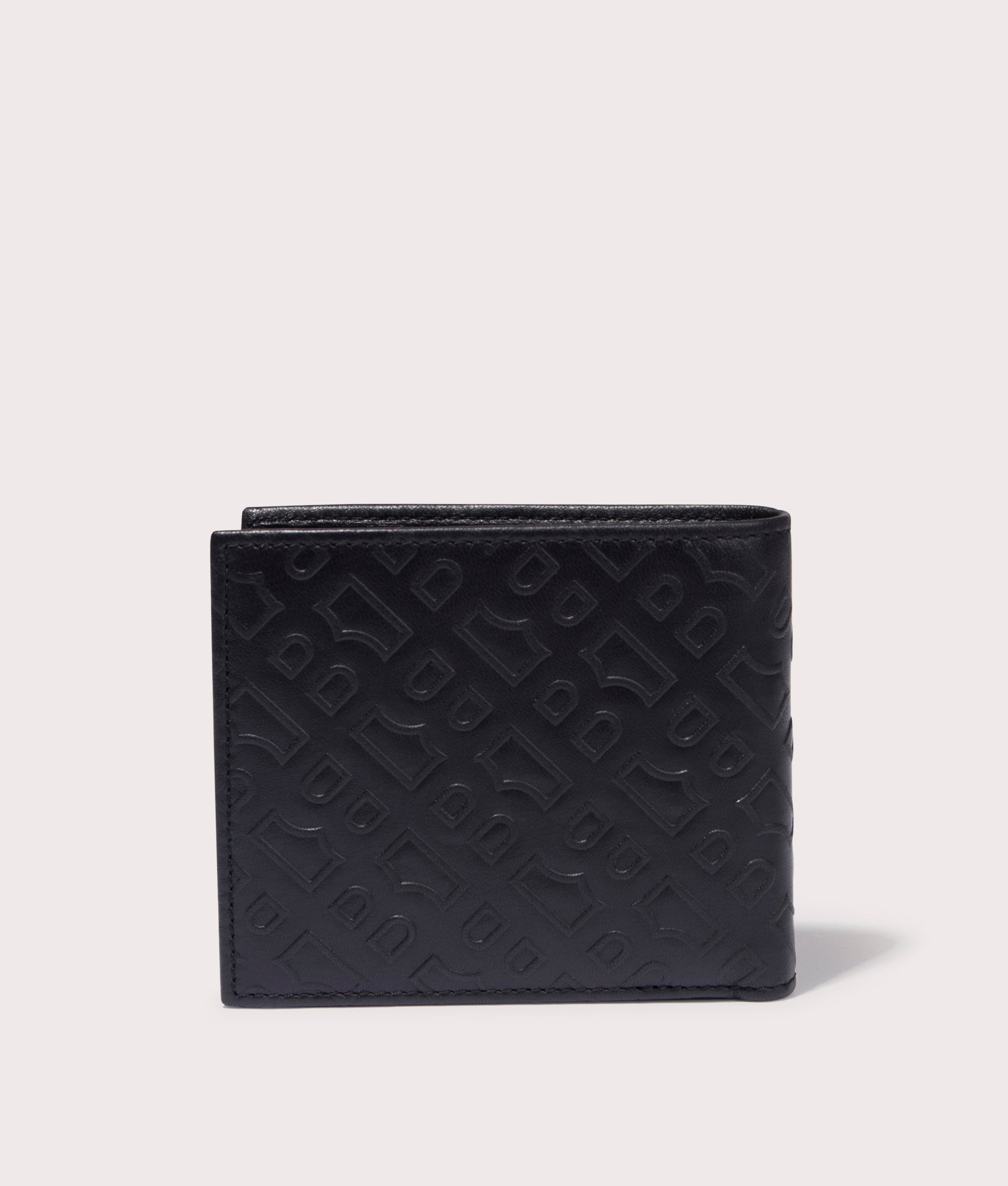 BOSS GB Outline Wallet & Cardholder Giftset in Black at EQVVS. Wallet Back shot