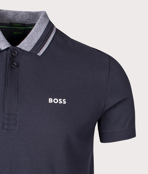 BOSS Paddy Polo Dark Blue, Cotton-blend EQVSS Menswear
