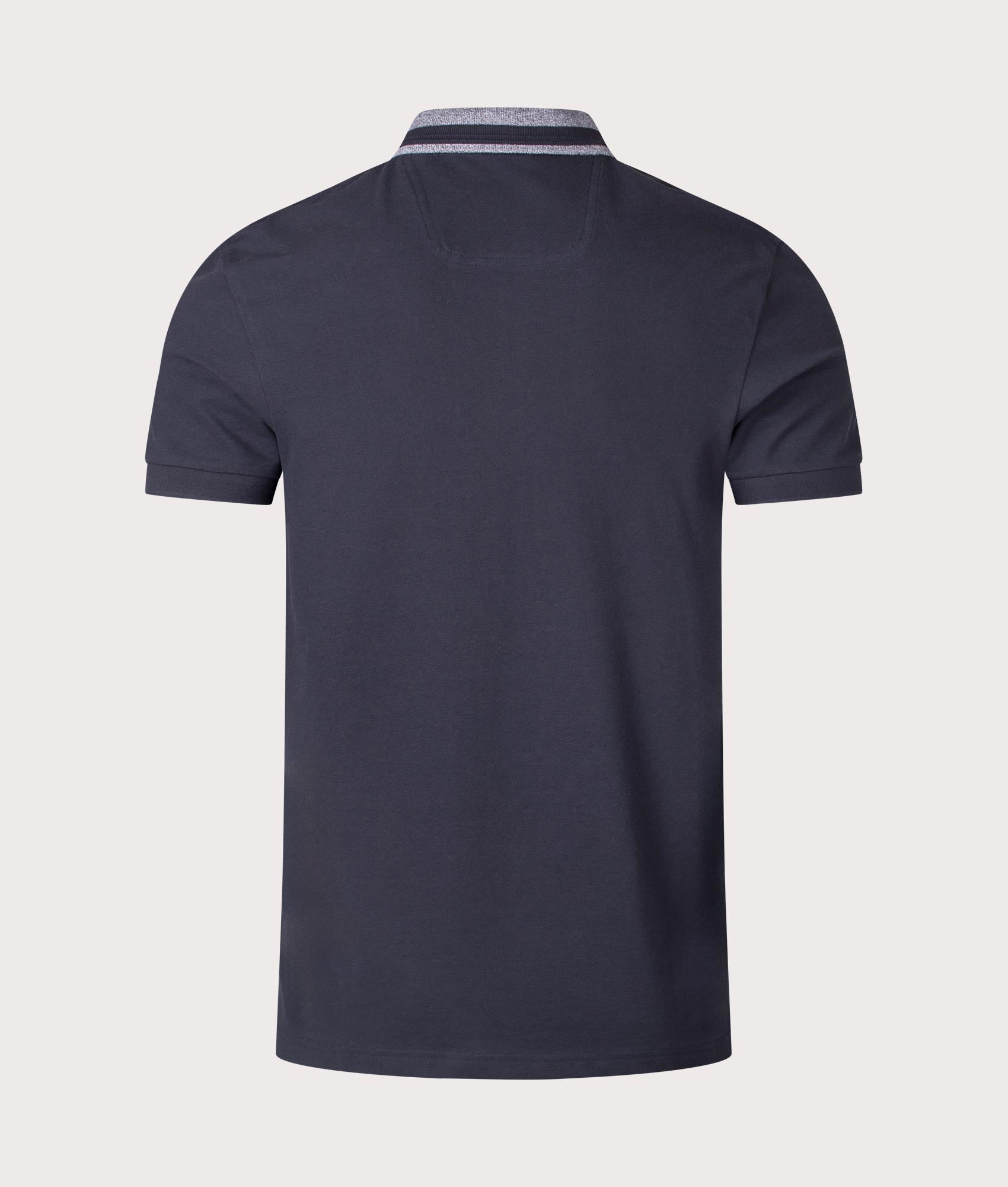 BOSS Paddy 1 Polo Shirt Dark Blue, Cotton-blend. At EQVVS Menswear. Back shot