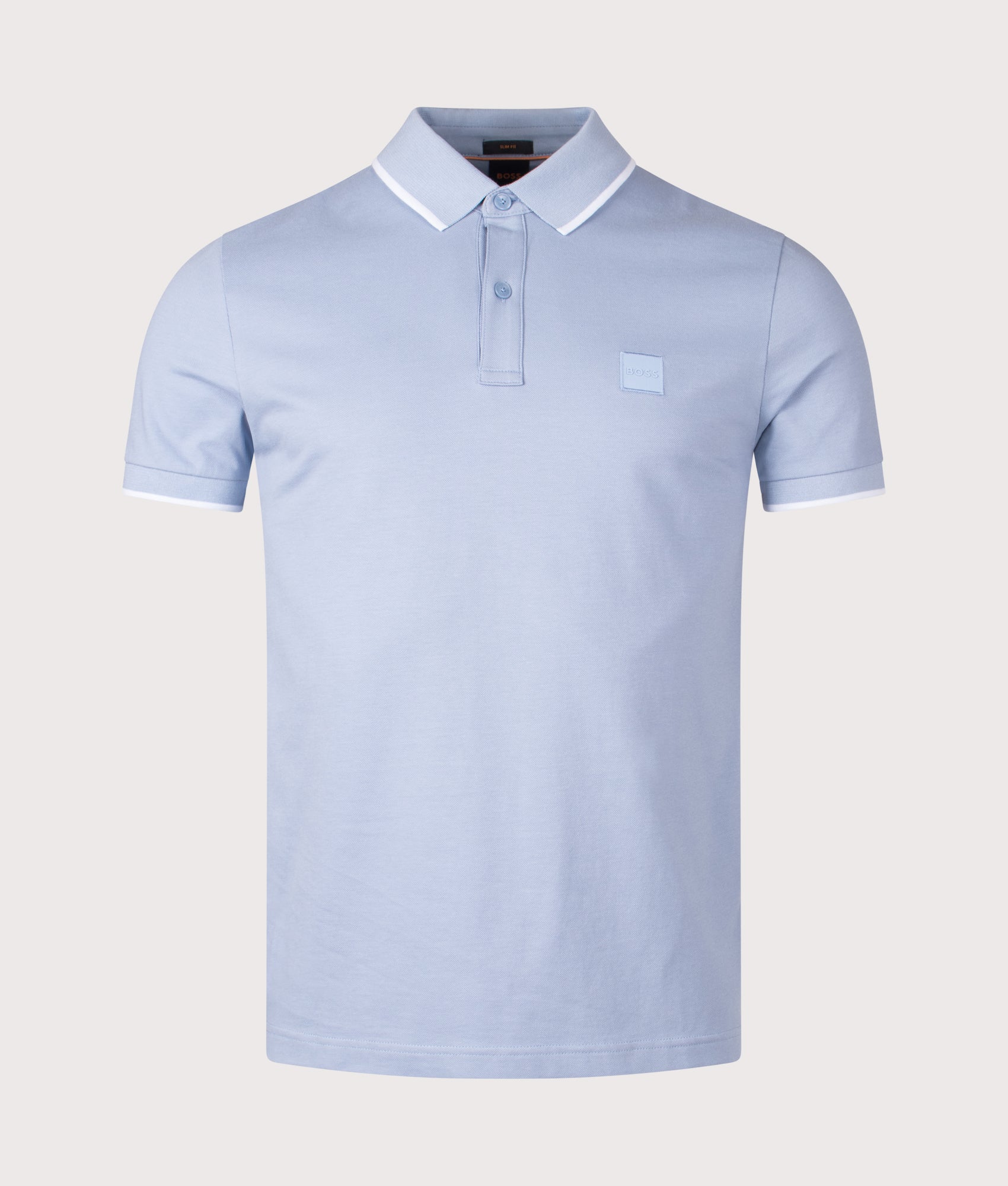 Slim Fit Passertip Polo Shirt. Shot by EQVVS. Front shot.