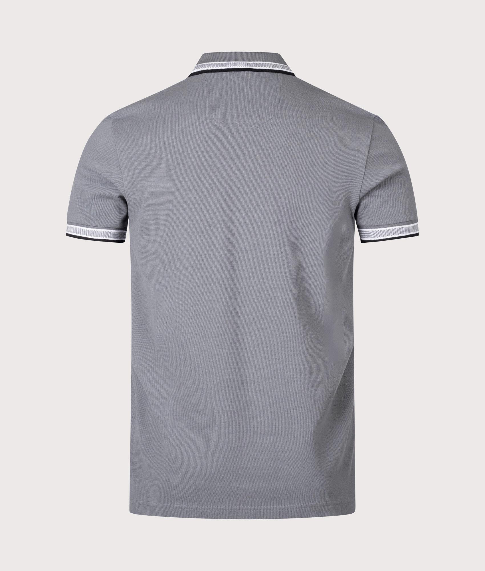 Paddy Polo Shirt in Dark Beige by BOSS. EQVVS Shot.