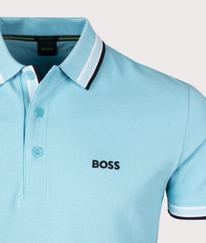 Paddy Polo Shirt Turquoise Aqua BOSS EQVVS paddy-polo-shirt-turquoise-aqua-boss-eqvvs
