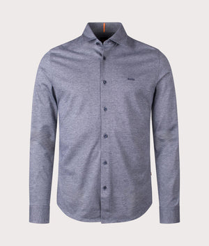 slim fit dress slacks Muscle Fit Dress Shirt in Mid Blue main image 0