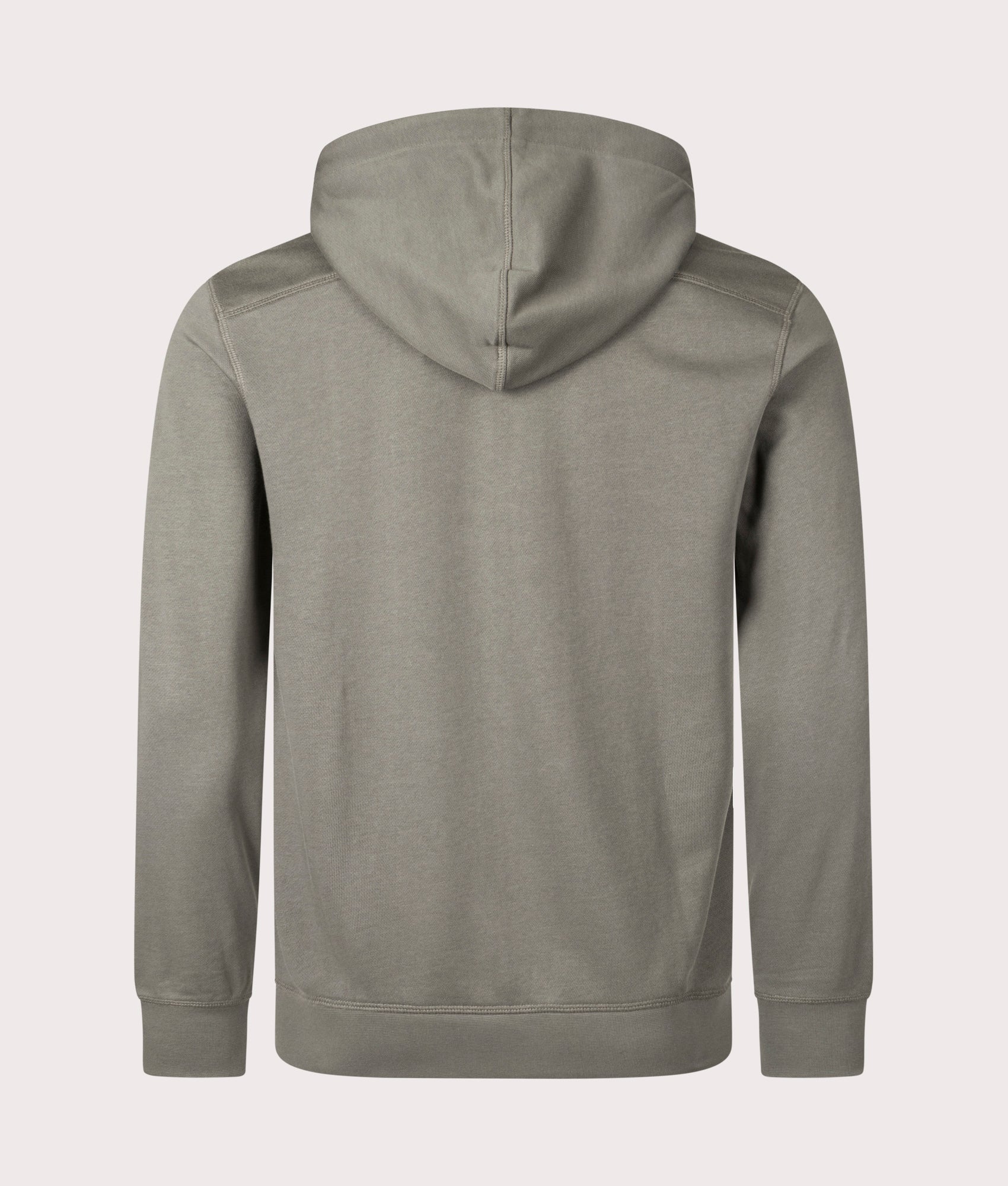 BOSS Zip Through Zetalky Hoodie in Open Grey for Men at EQVVS Back Shot