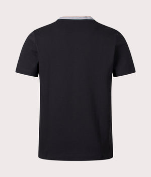 BOSS Taddy T-Shirt in Charcoal Black, 100% Cotton. EQVVS Back Shot.