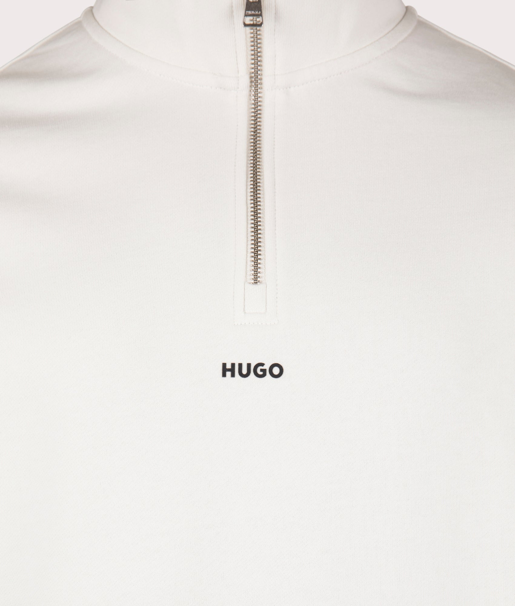 Hugo Relaxed Fit Durty244 Sweatshirt in natural at EQVVS menswear detail shot