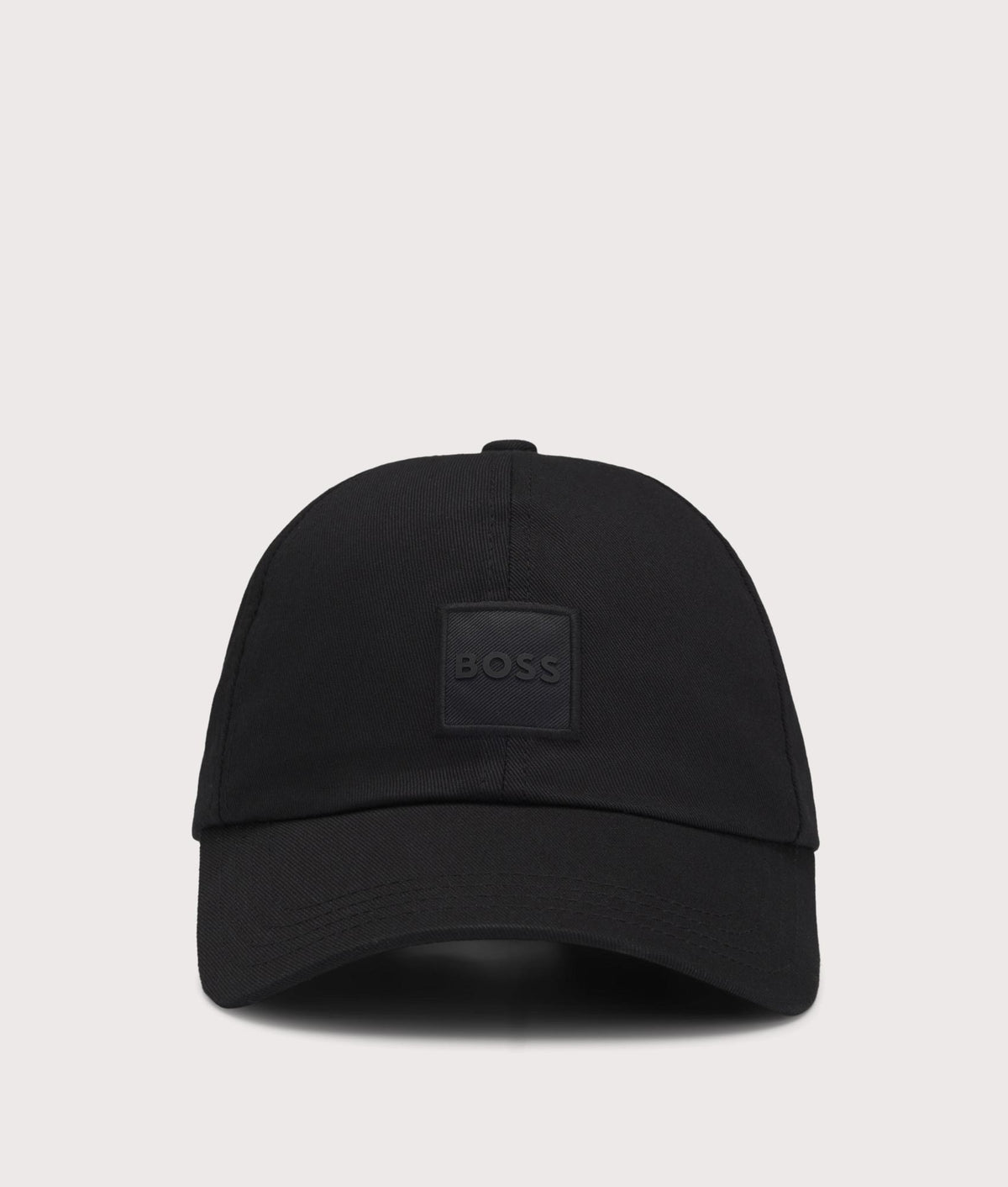 BOSS Derrel PL Cap in Black at EQVVS Menswear. Front shot.