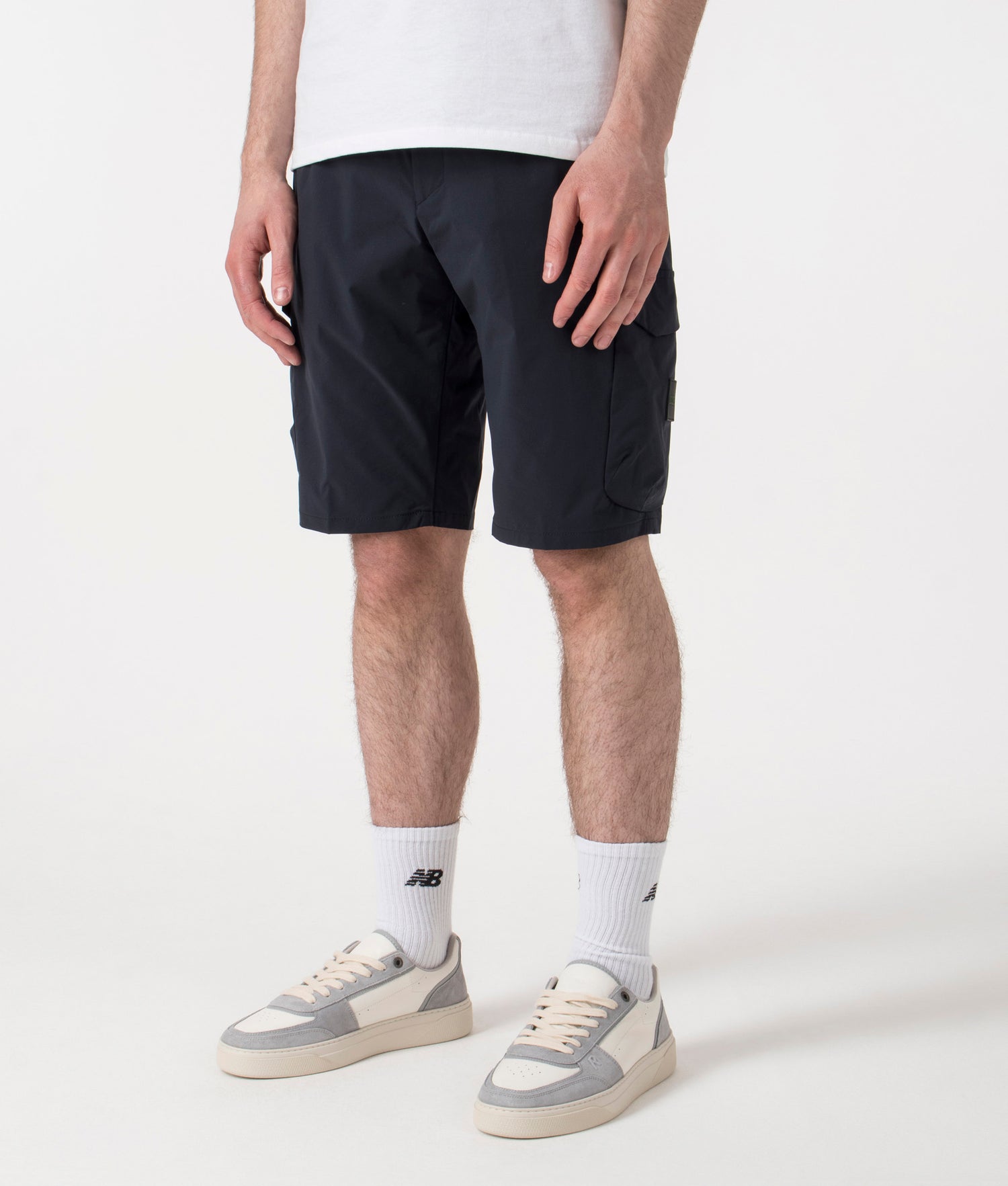 BOSS Regular Fit S Urbanex Cargo Shorts in Dark Navy | EQVVS