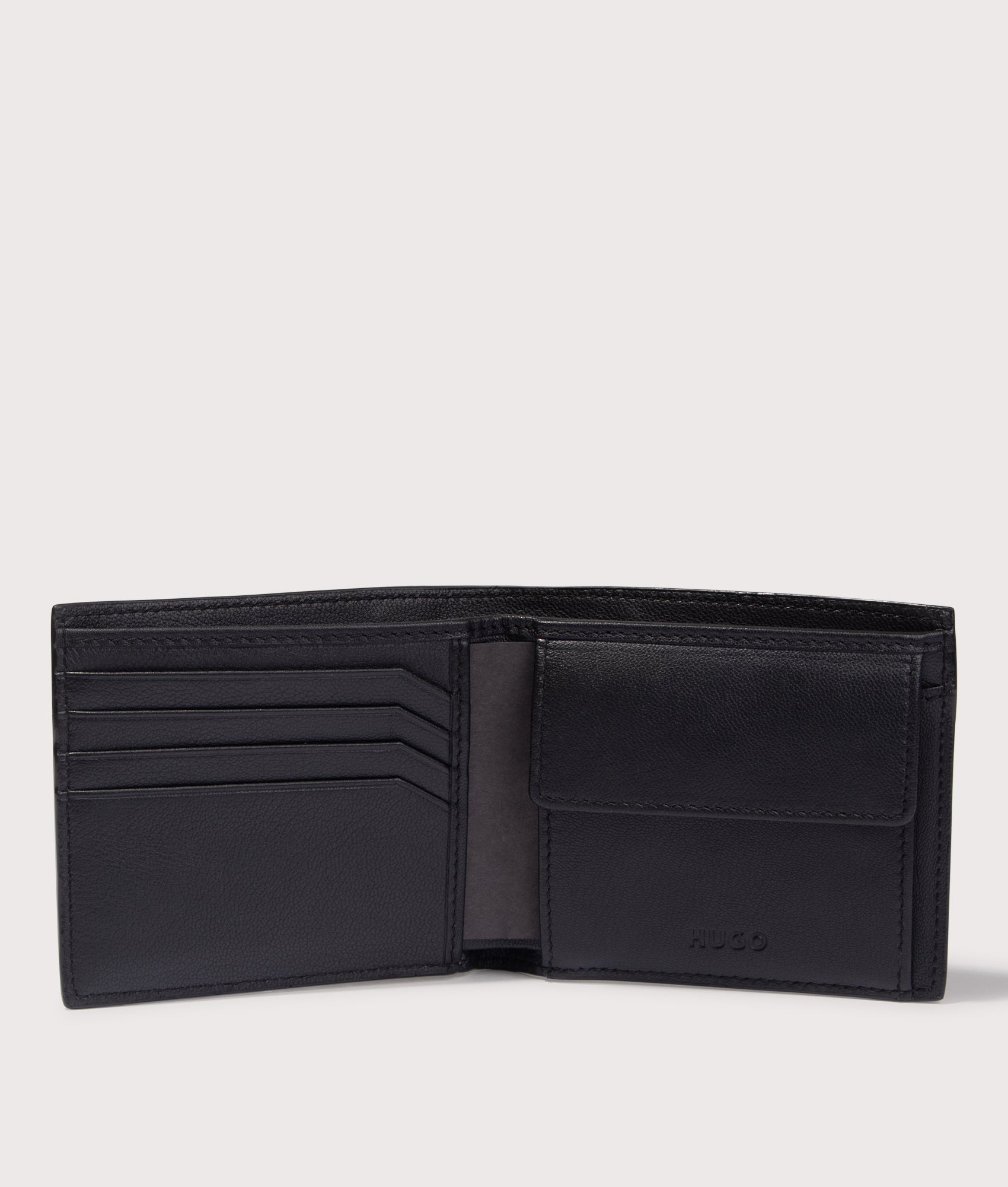 Rafferty Wallet in black by HUGO. Shot at EQVVS. 