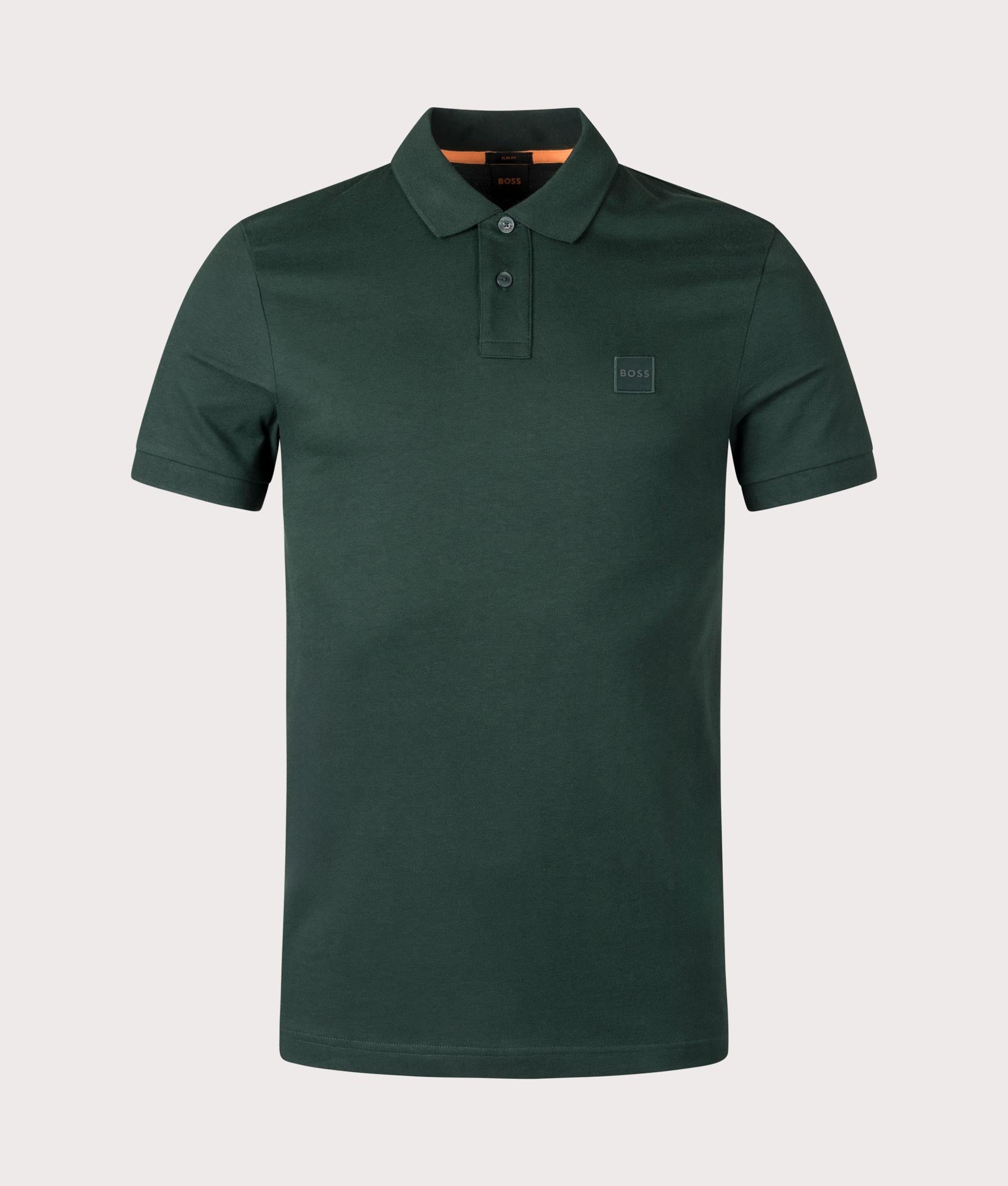 Open Green Passenger Polo Shirt by BOSS. Shot at EQVVS. Front shot. 