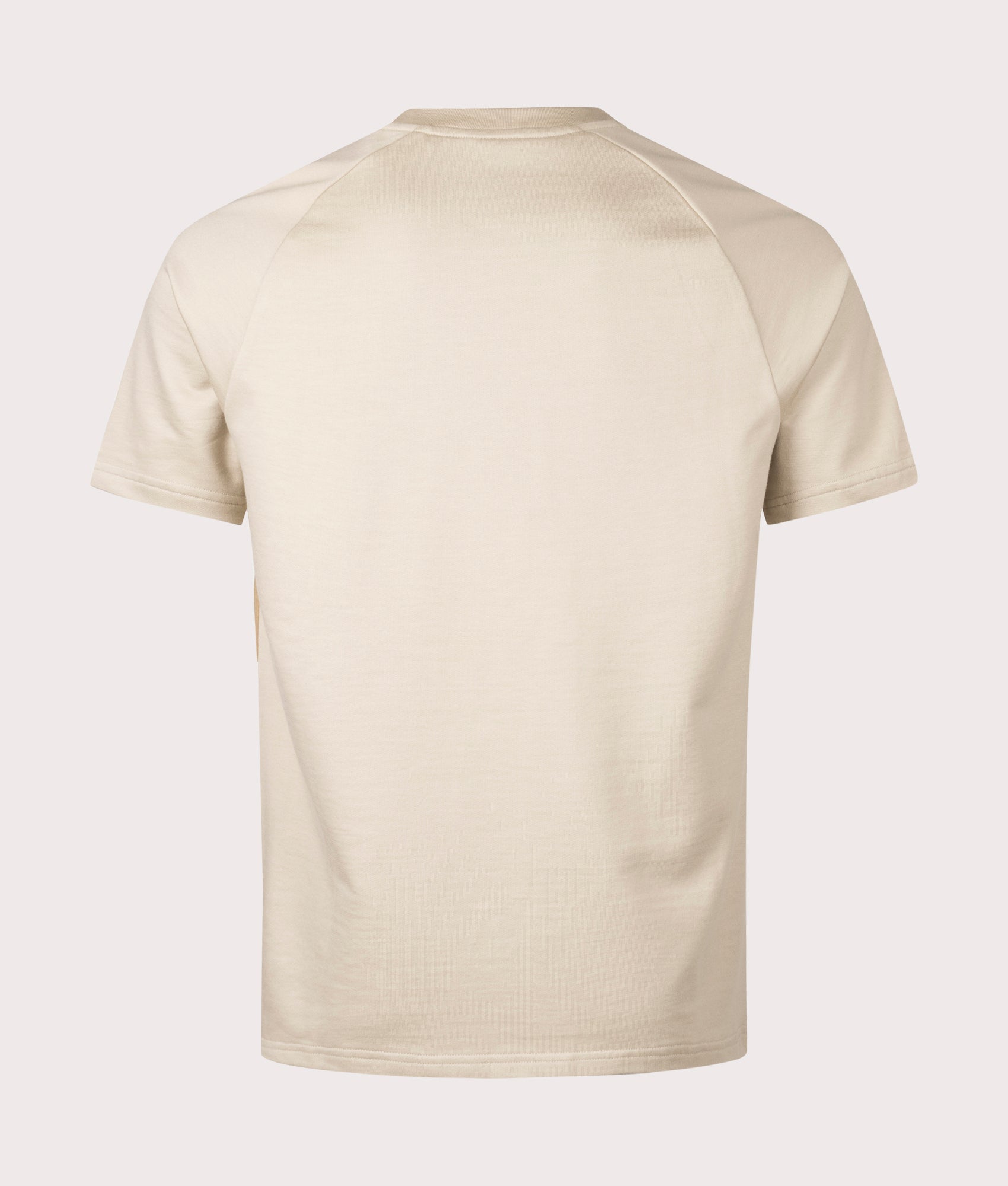 BOSS Iconic T-Shirt in Light Beige . Shot at EQVVS. Back shot 