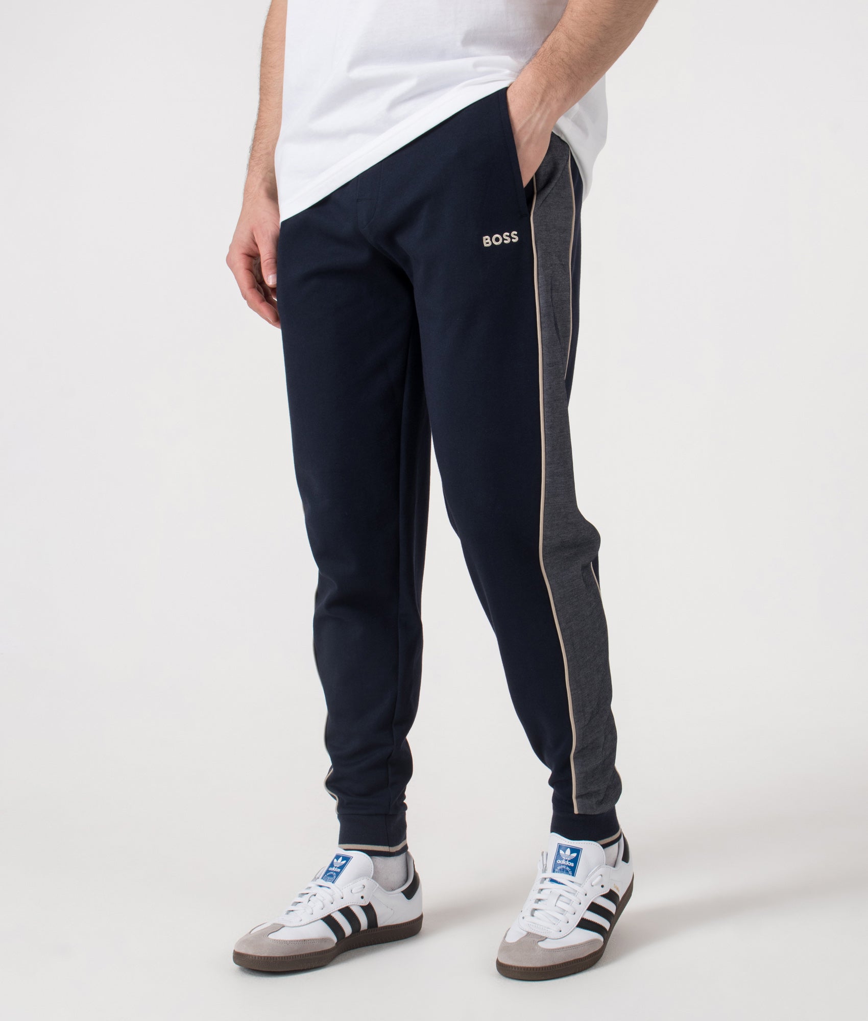 Tracksuit Pants. Shot by EQVVS. Front angled shot