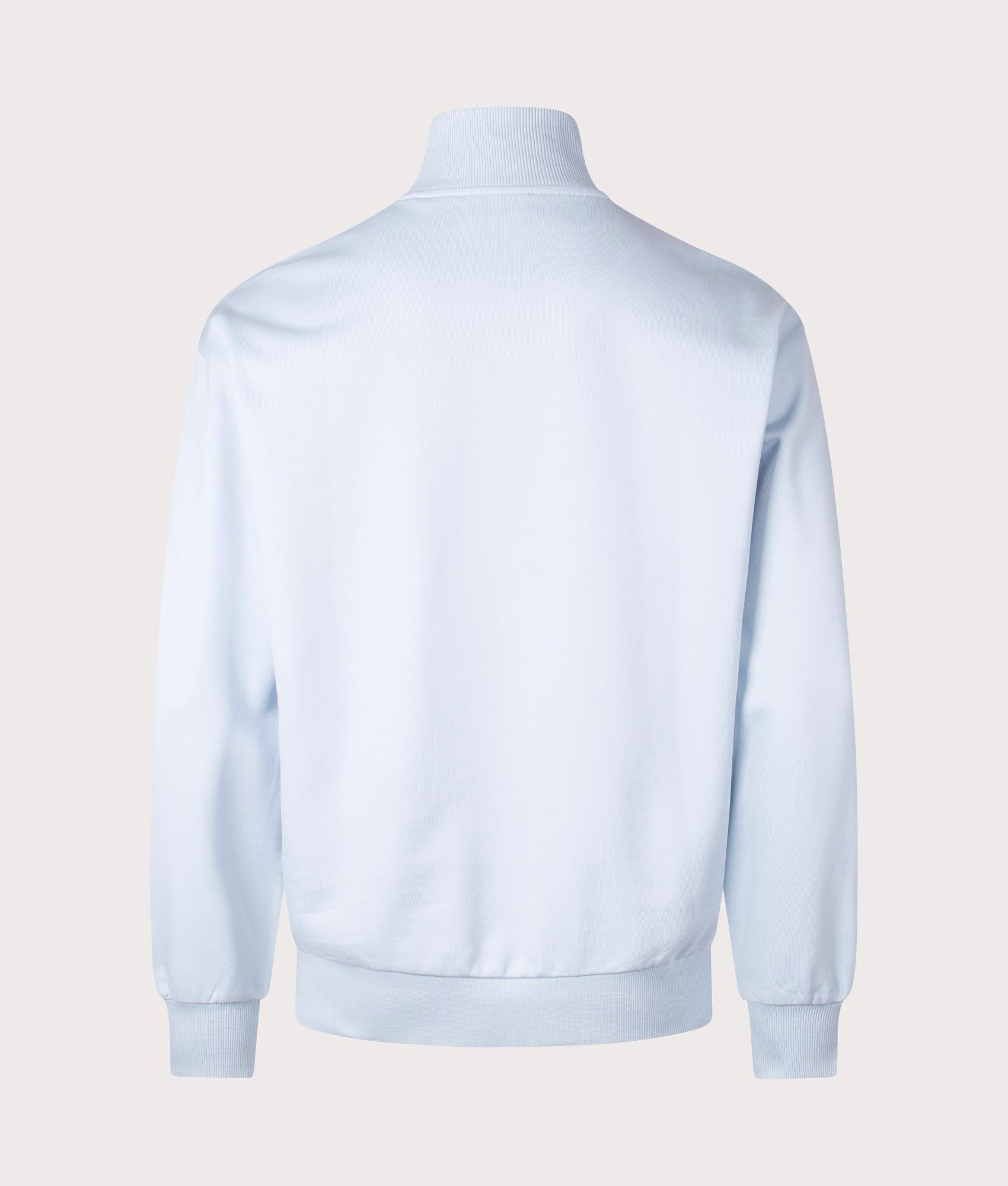 Hugo Neeler Sweatshirt in 487 Open Blue. Shot at EQVVS. Back Shot