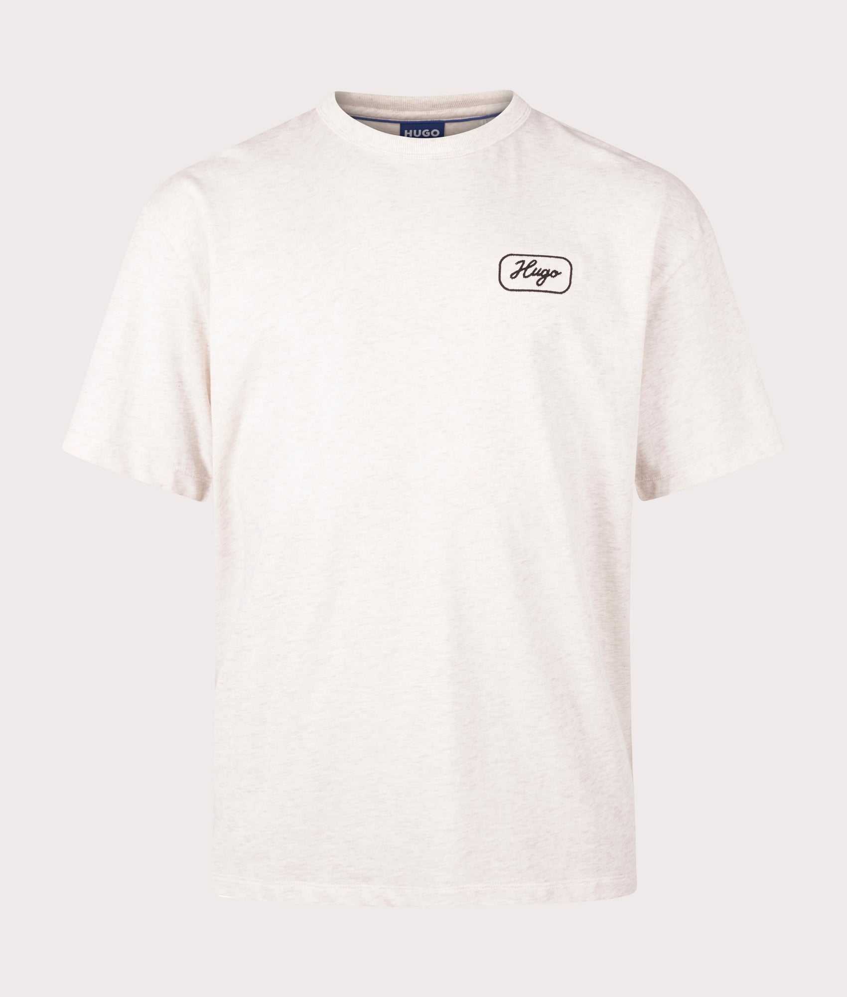 HUGO Nampie T-shirt in Open White. Shot at EQVVS. Front shot