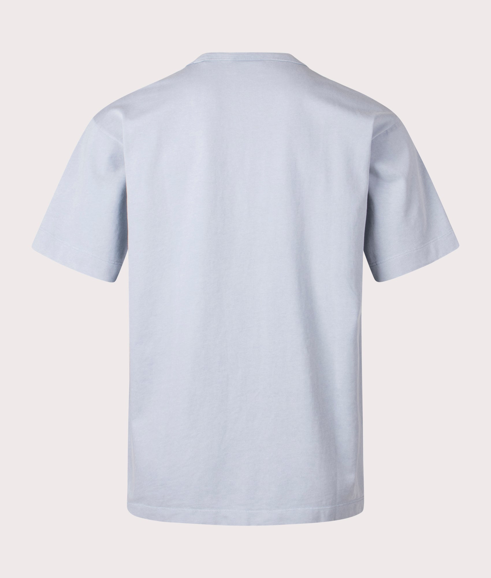 HUGO Docku T-Shirt in Open Blue. Shot at EQVVS. Back shot
