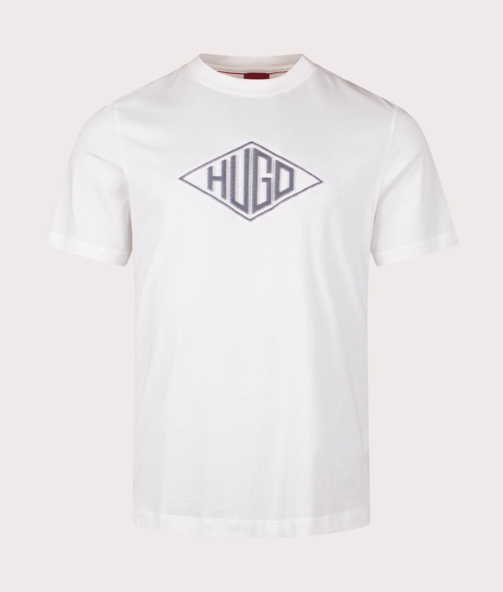 HUGO Dalendi T-Shirt in Natural, 100% Cotton at EQVVS. Front shot. 
