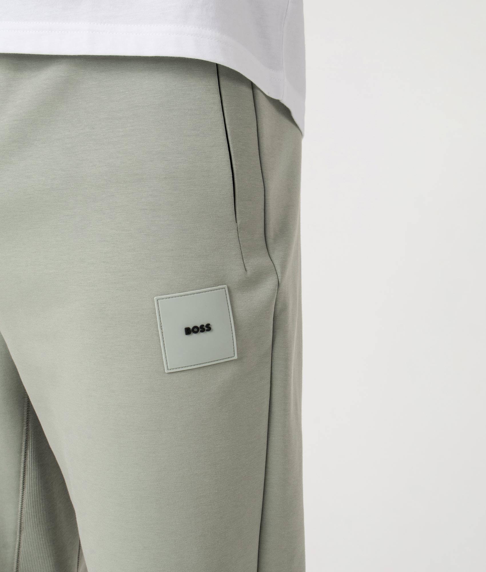 Regular Fit Hadiko Rib Joggers. Shot by EQVVS. Detail shot.