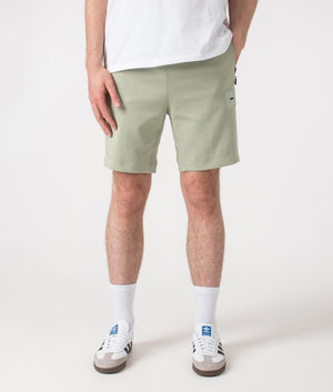 Regular Fit Headlo Rib Shorts. Shot by EQVVS. Front shot.