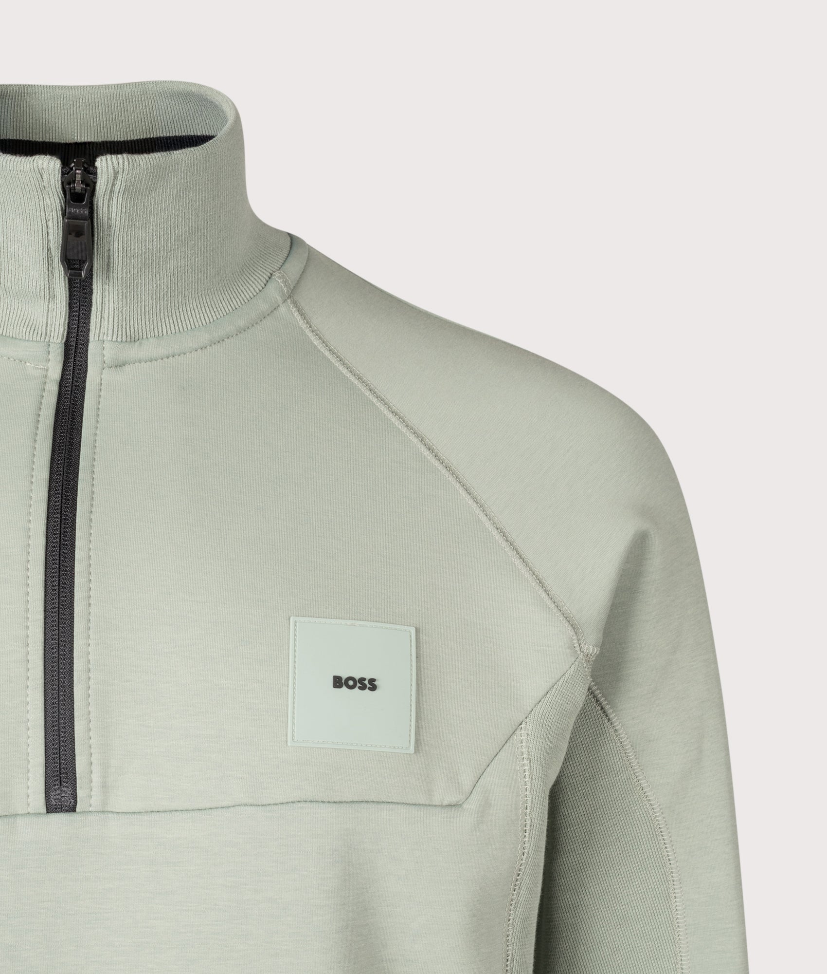 Rib Quarter Zip. Shot by EQVVS. Detail shot.