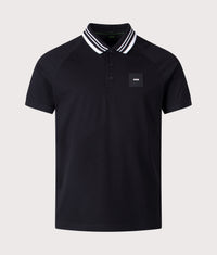 Paddy Rib Polo Shirt: 001 Black 