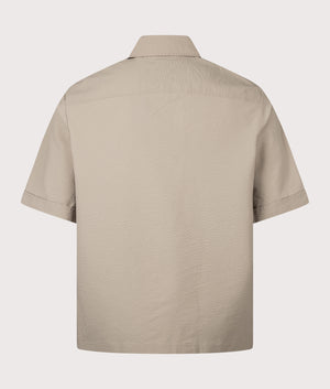 Relaxed Fit Lapoully Short Sleeve Shirt. Shot by EQVVS. Back shot.