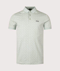 Paddy Striped C Polo Shirt: 357 Open Green 