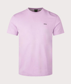 Crew Neck Tee T-Shirt Light/Pastel Purple BOSS EQVVS