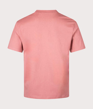 Relaxed Fit Dapolino T-Shirt in Open Pink from HUGO. Back angle shot at EQVVS.